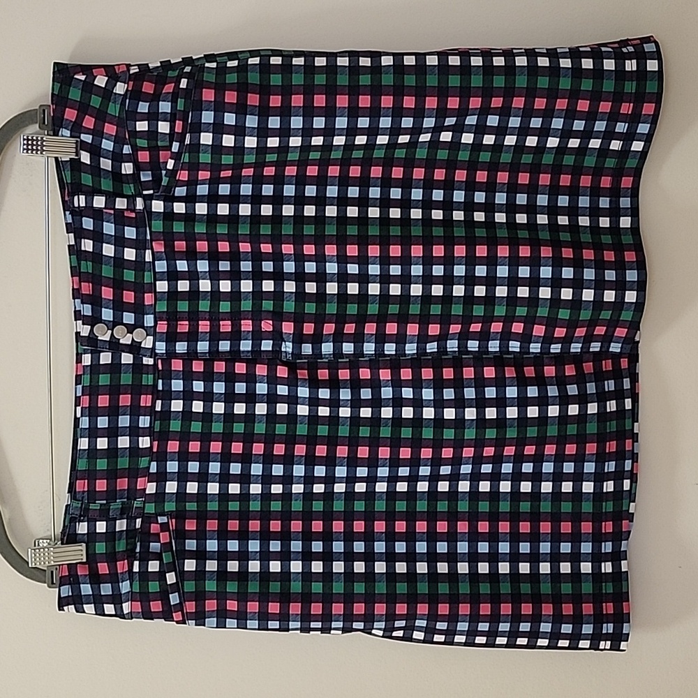 Jofit Buffalo Check SignaturePlaid Women's Skirt Blue, Pink, Green Size 14 - Picture 4 of 16